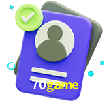 Tornar-se um membro do 70game é muito simples